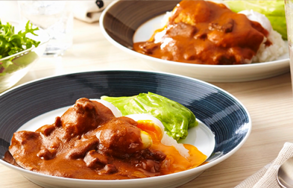 富士屋ホテルオリジナルレシピ ポーチドエッグカレーソース